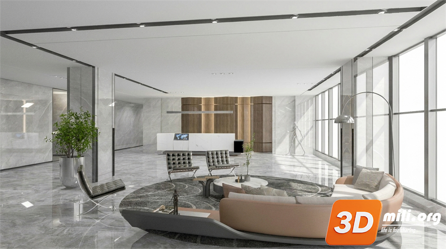 Lobby front desk Skp Files 